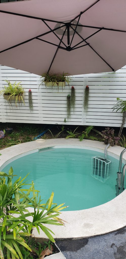 Cold water plunge pool, Wonderland Healing Center